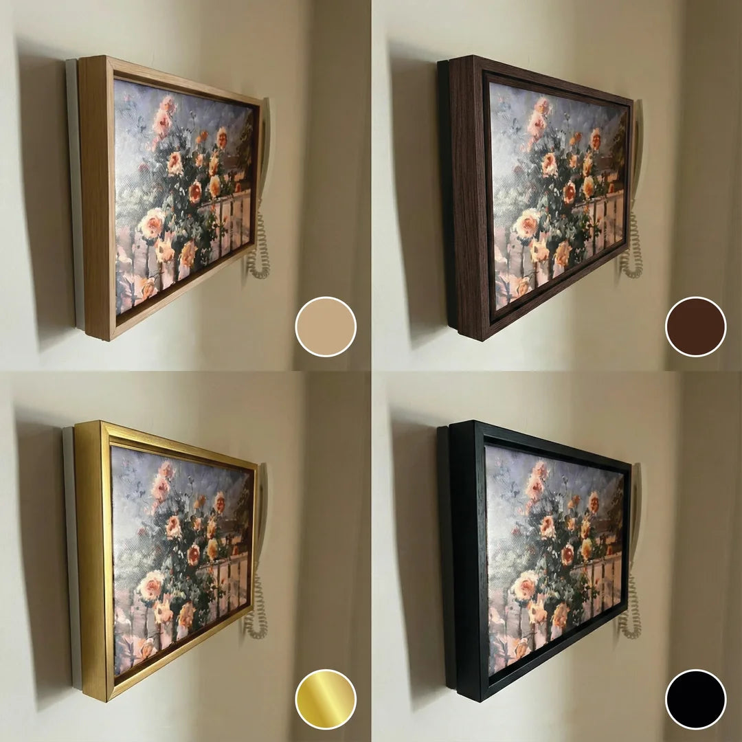 غطاء العدّاد الكهربائي بالإطار الذهبي