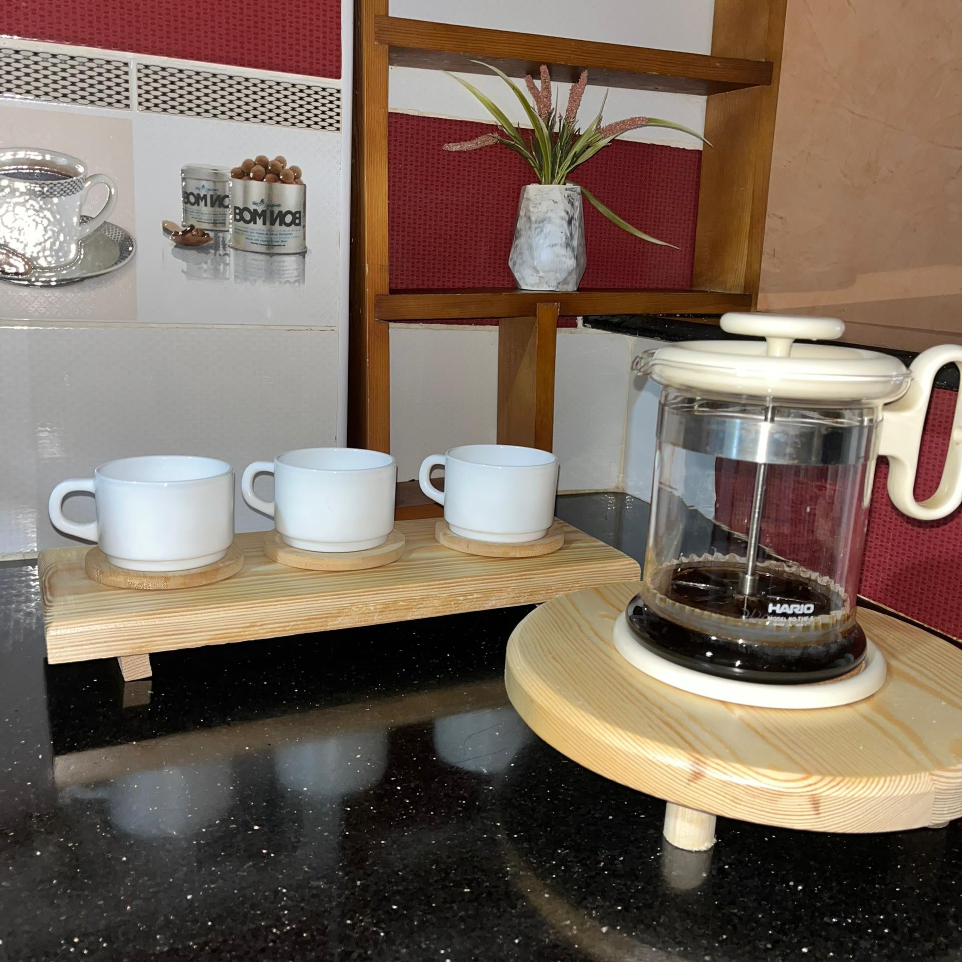 PACK طاولتين خشبية