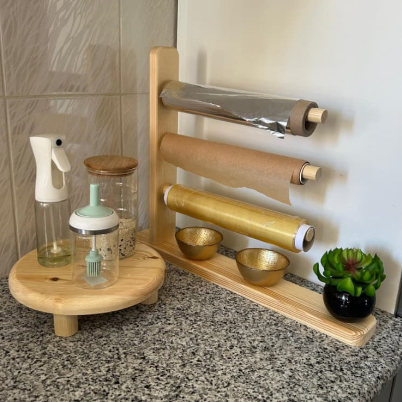 PACK منظّم المطبخ + طاولة صغيرة