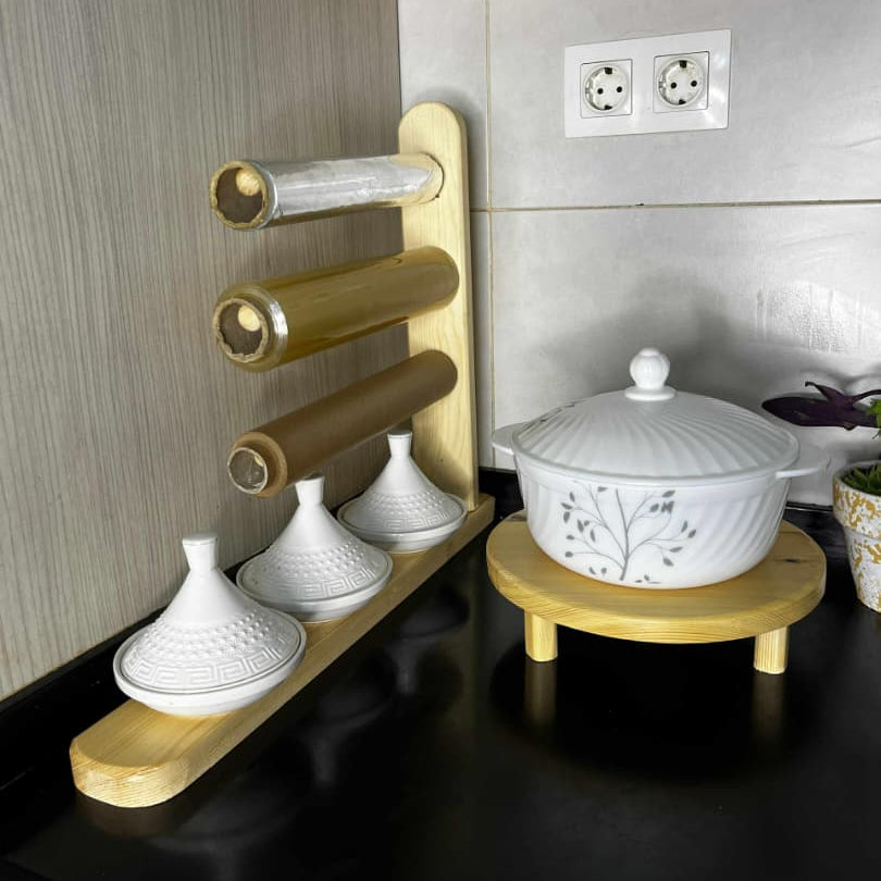 PACK منظّم المطبخ + طاولة صغيرة